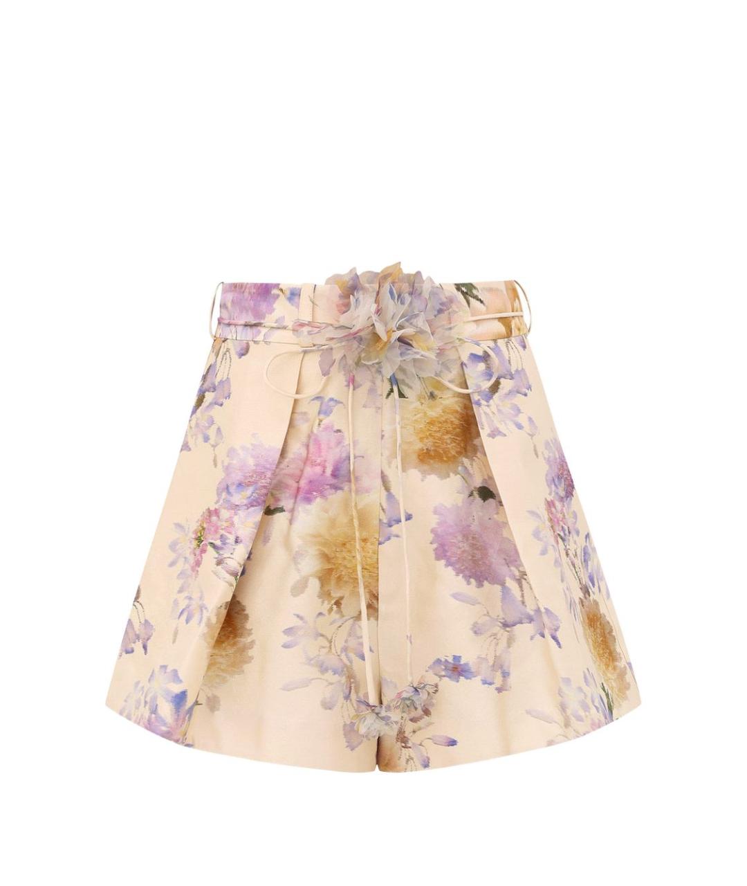 ZIMMERMANN Мульти шелковые шорты, фото 1