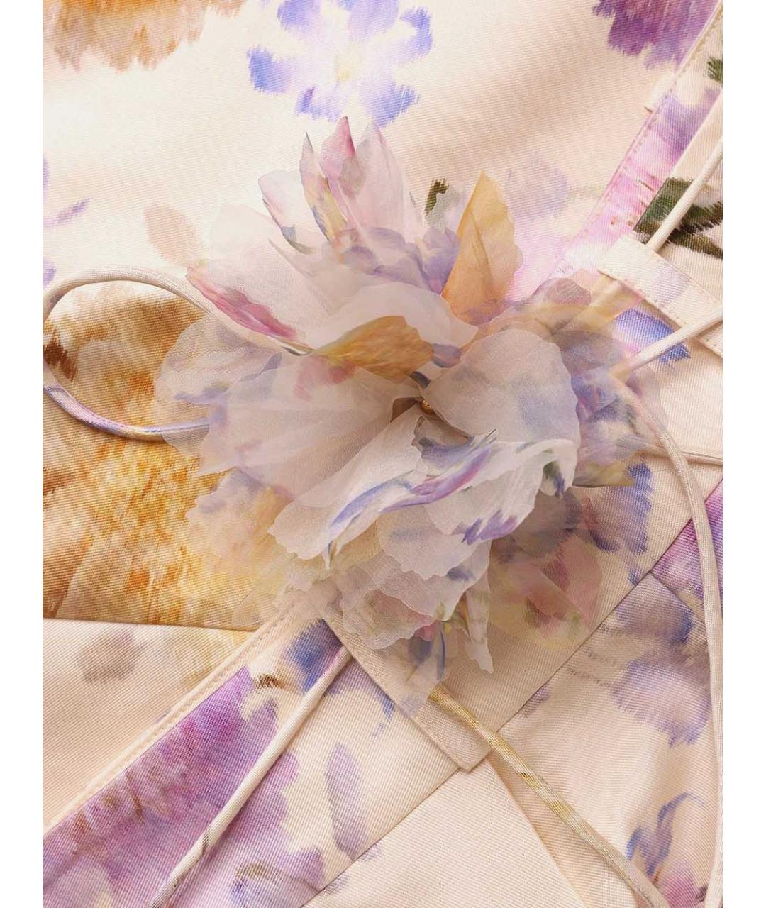 ZIMMERMANN Мульти шелковые шорты, фото 2