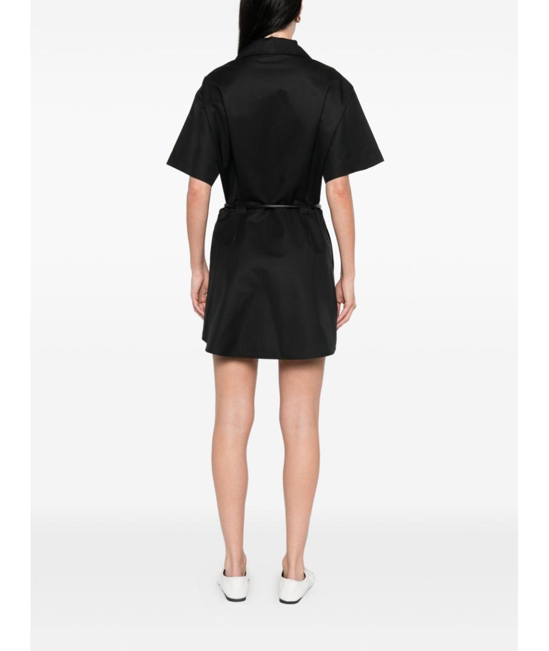 CELINE Черное хлопковое повседневное платье, фото 2
