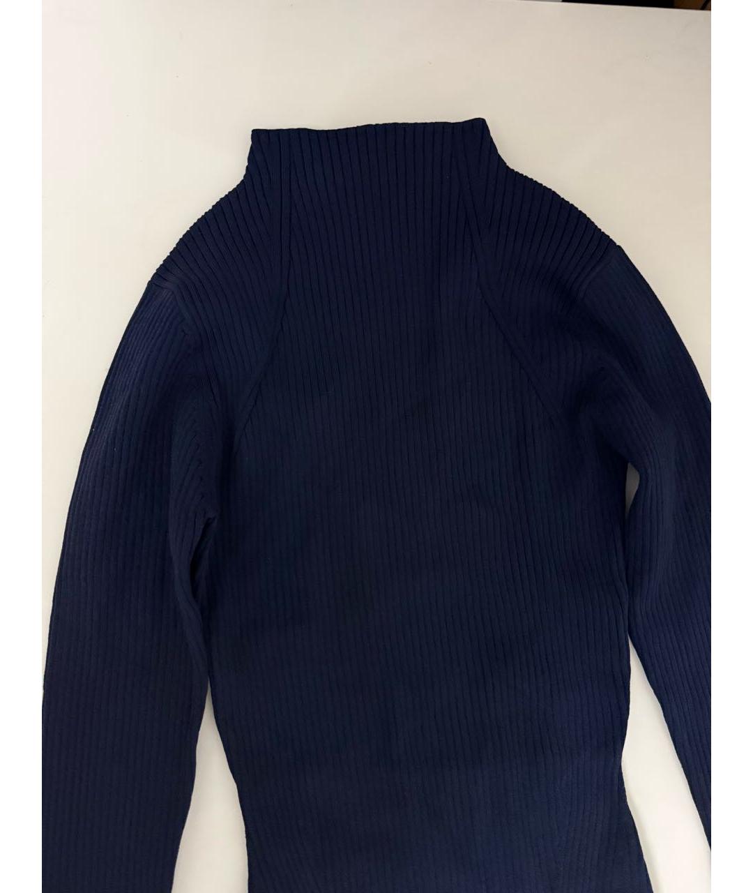 ROTATE Темно-синее вискозное коктейльное платье, фото 3