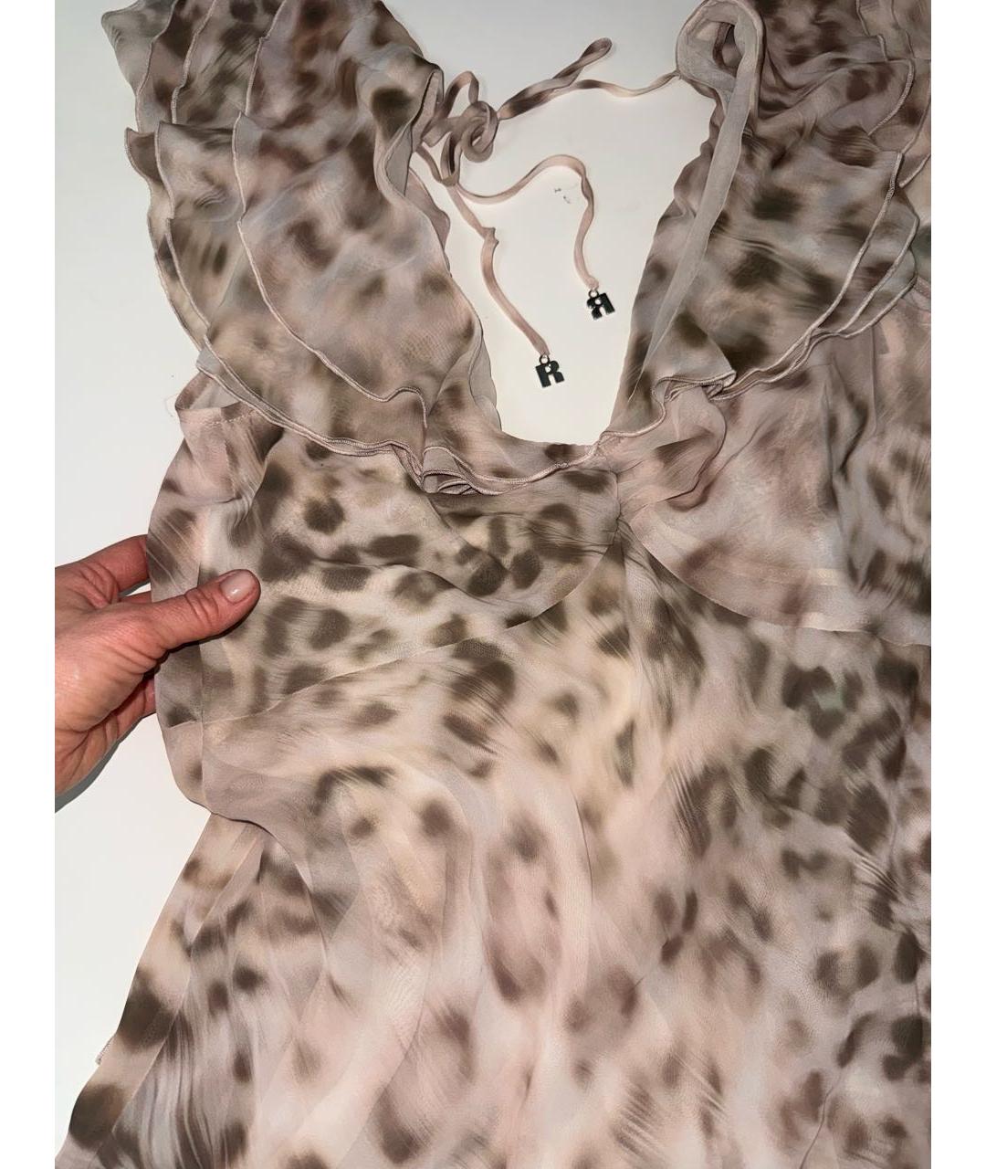 ROTATE Бежевое коктейльное платье, фото 6