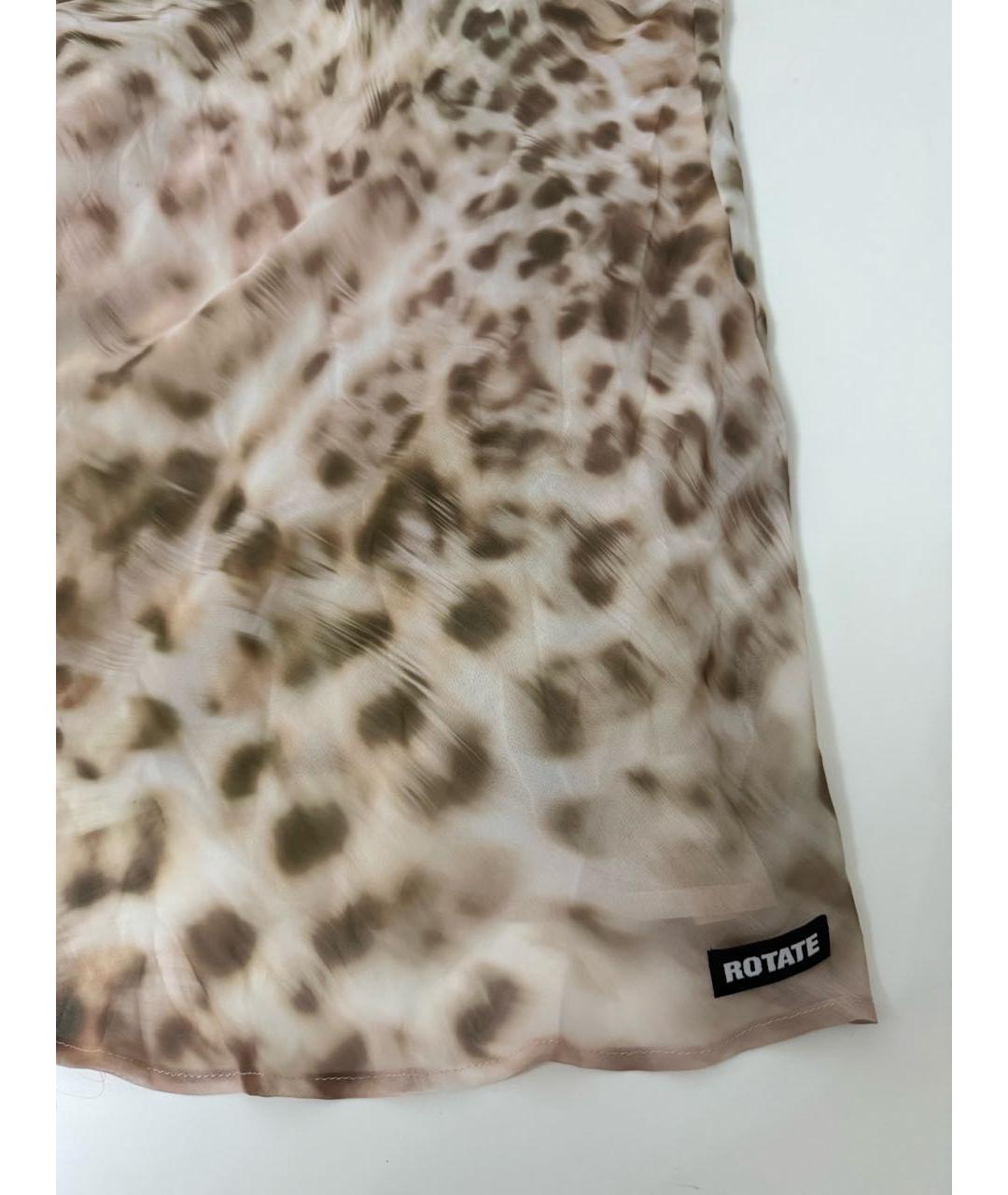 ROTATE Бежевое коктейльное платье, фото 8