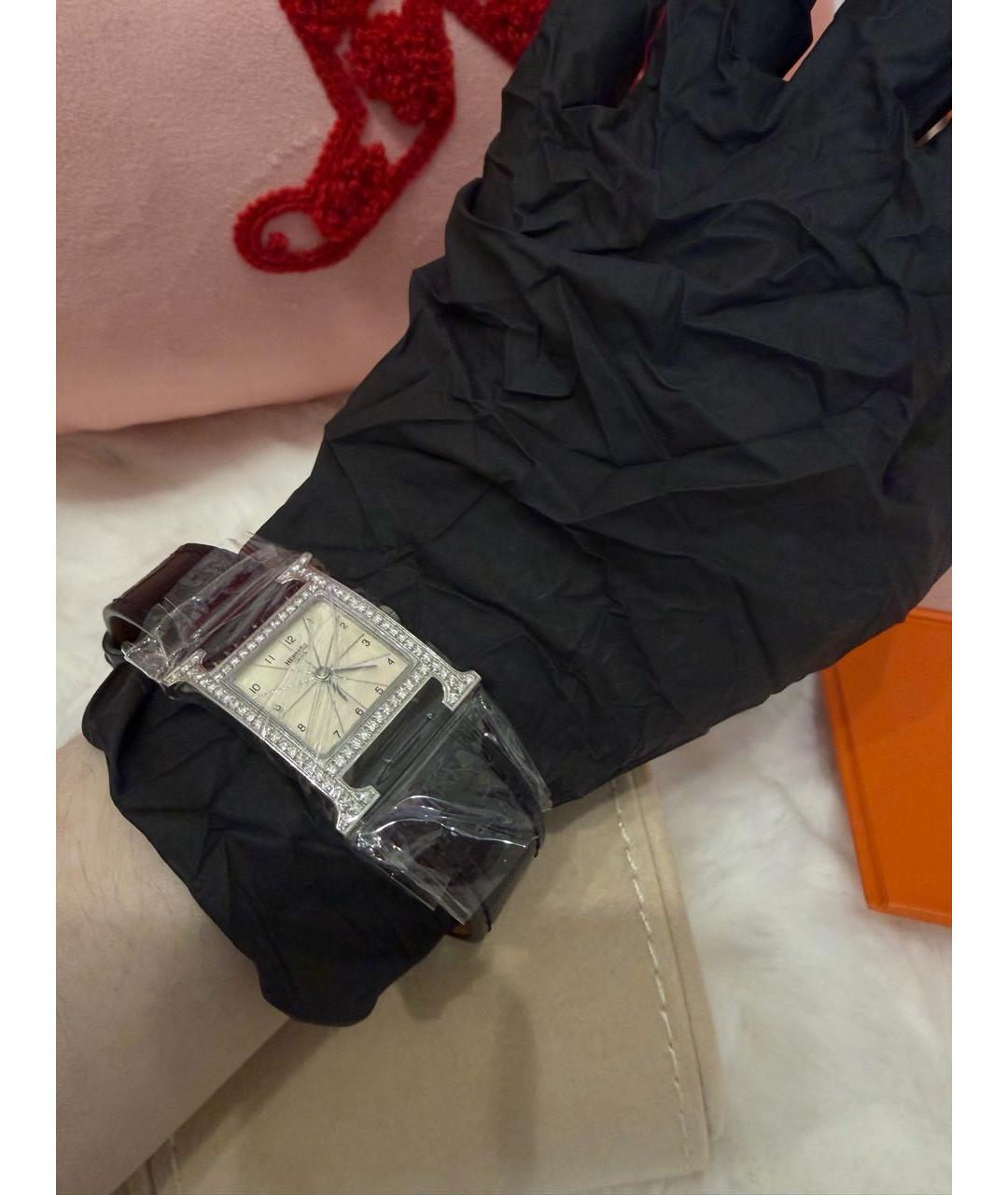 HERMES Черные часы, фото 4