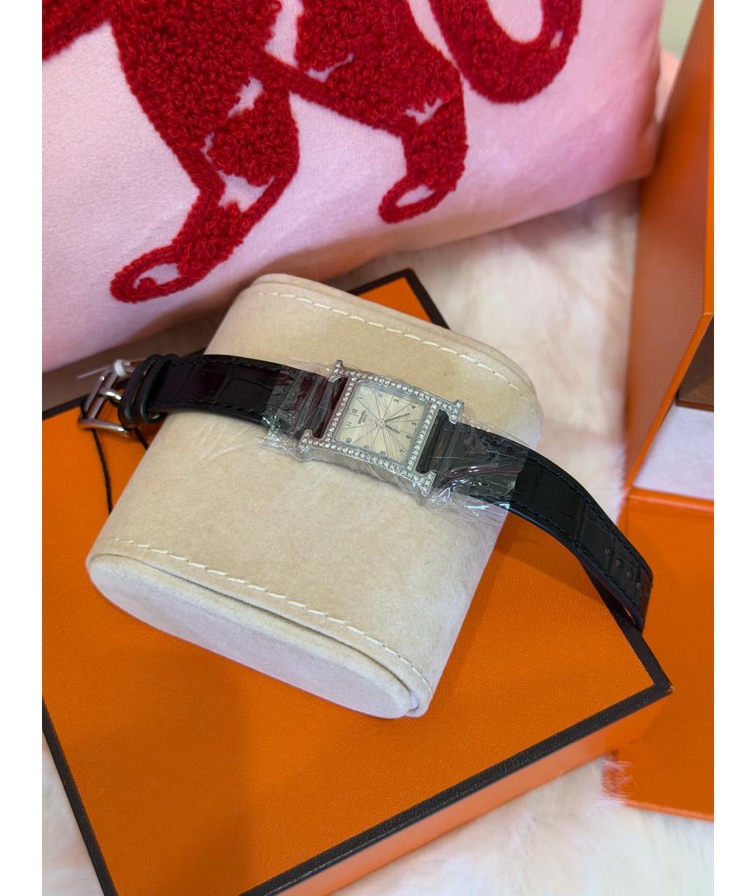 HERMES Черные часы, фото 3