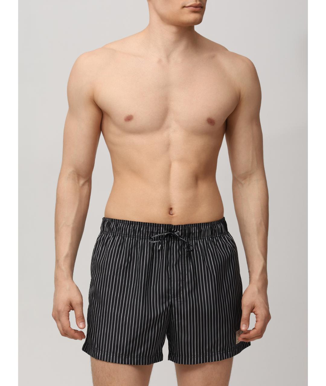 DOLCE&GABBANA Черные полиамидовые шорты, фото 2