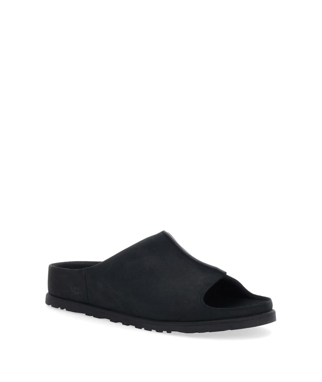 UGG AUSTRALIA Черные замшевые сандалии, фото 2