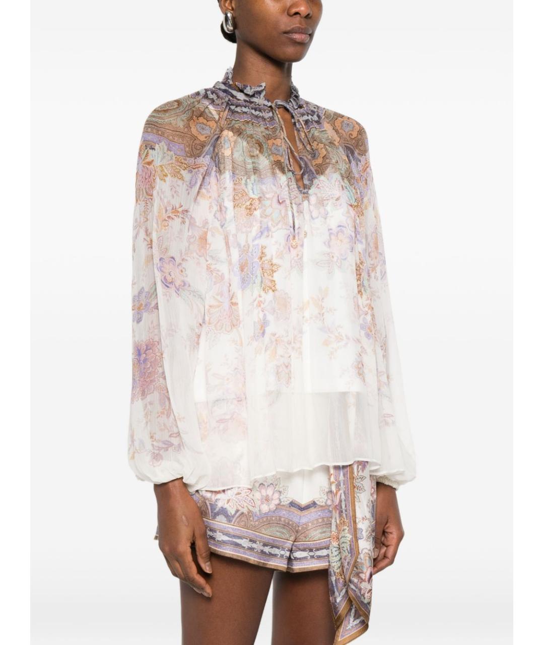 ZIMMERMANN Бежевая вискозная блузы, фото 2