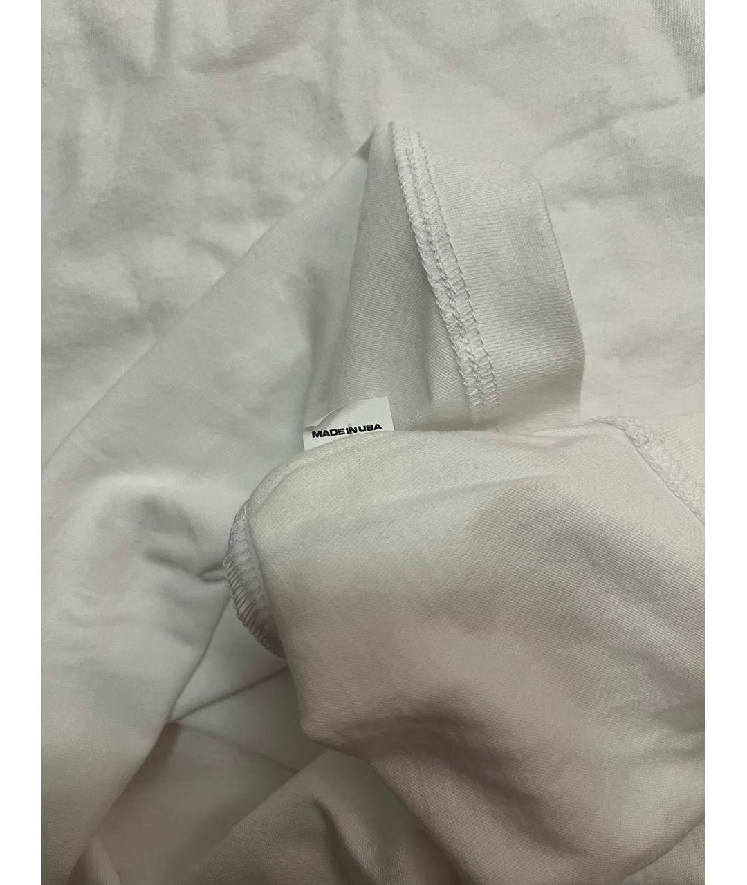 Kanye West Белая хлопковая футболка, фото 3