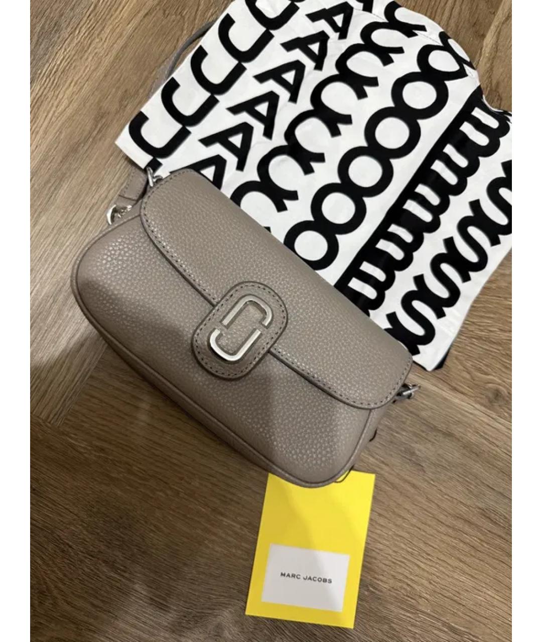 MARC JACOBS Бежевая кожаная сумка через плечо, фото 7