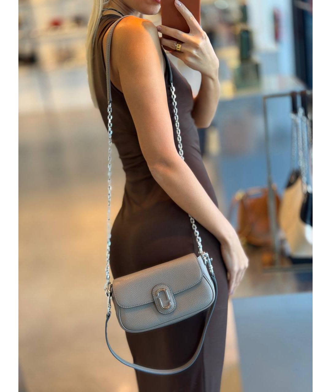 MARC JACOBS Бежевая кожаная сумка через плечо, фото 5