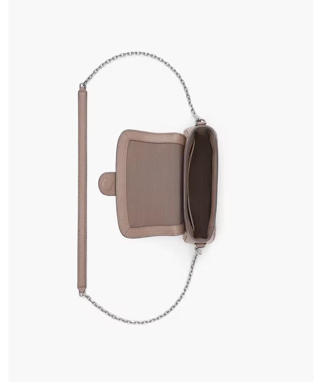 MARC JACOBS Бежевая кожаная сумка через плечо, фото 4