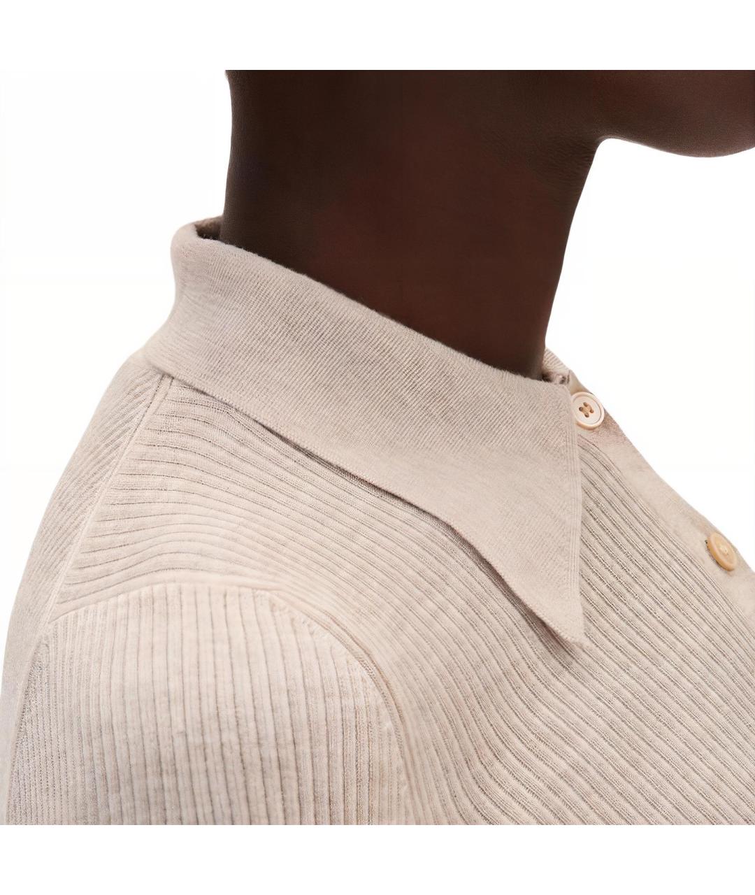 MIU MIU Бежевый кашемировый джемпер / свитер, фото 5