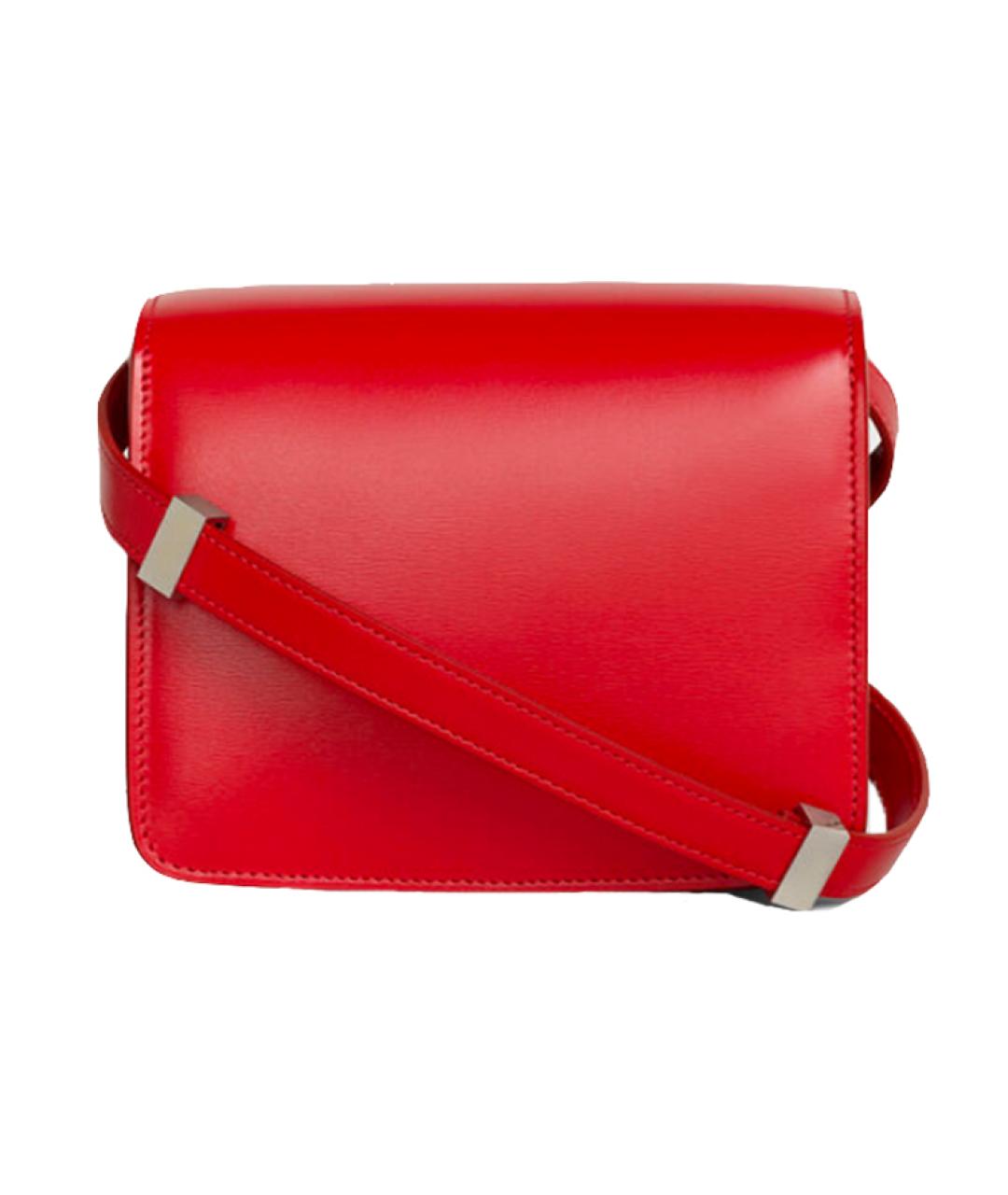 CELINE Красная кожаная сумка через плечо, фото 3