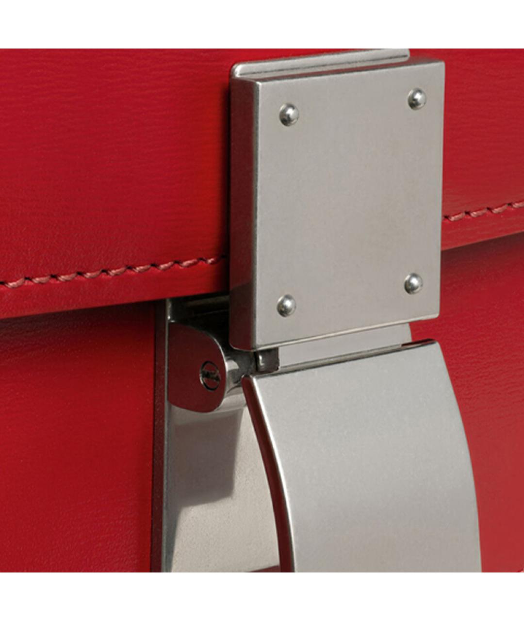 CELINE Красная кожаная сумка через плечо, фото 4