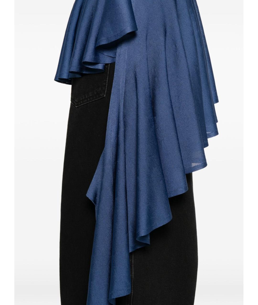 ALAIA Синяя хлопковая майка, фото 3