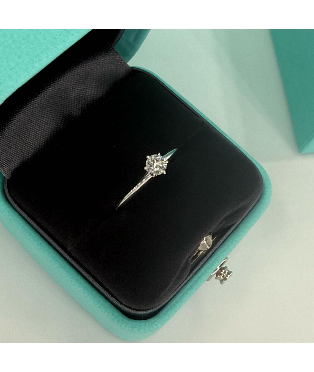 TIFFANY&CO Серебряное платиновое кольцо, фото 3