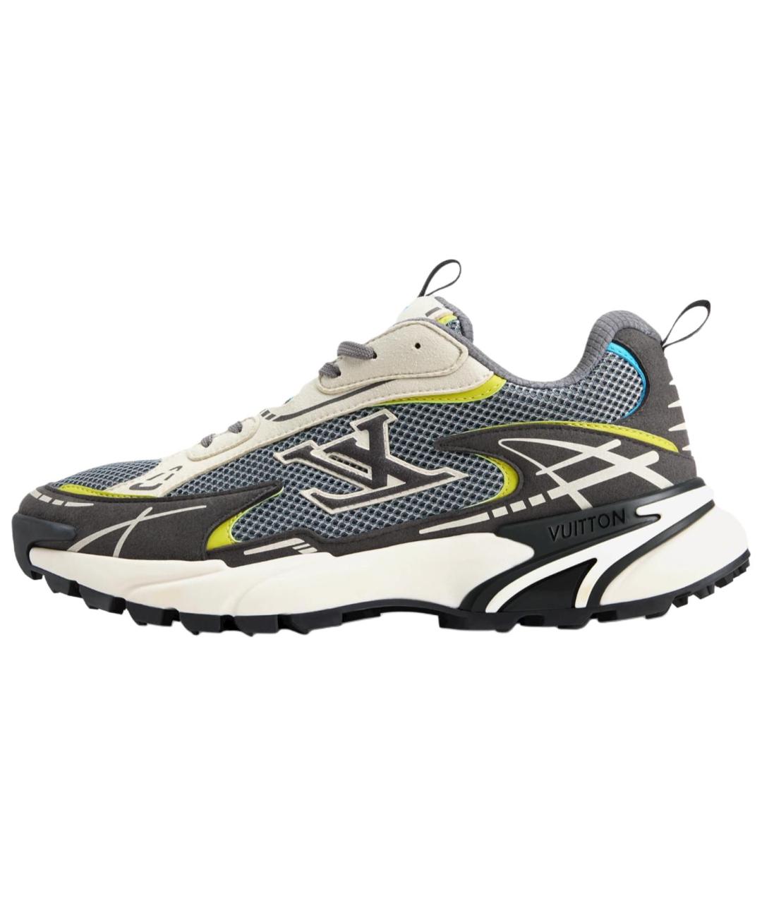 LOUIS VUITTON Серые низкие кроссовки / кеды, фото 2