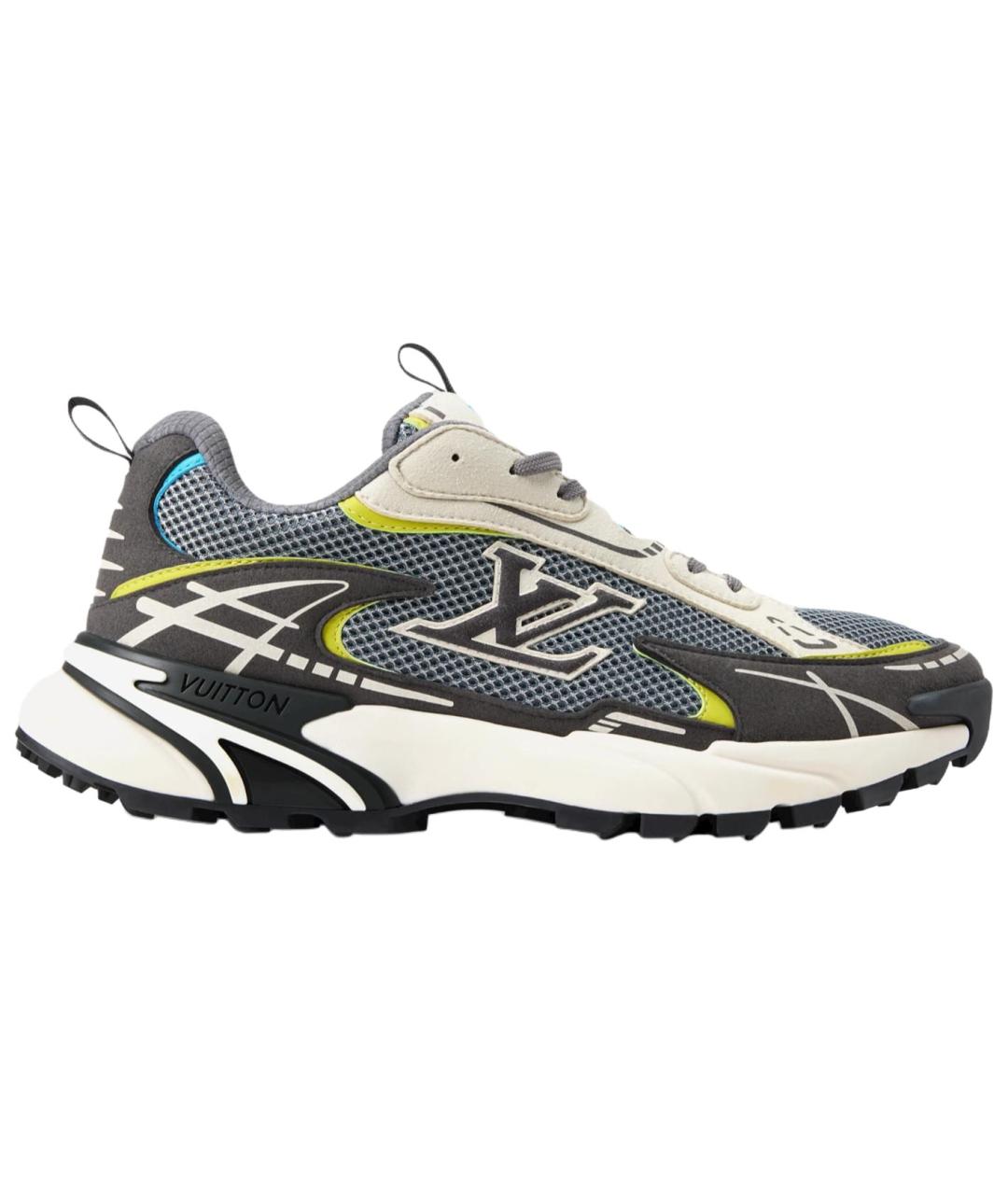 LOUIS VUITTON Серые низкие кроссовки / кеды, фото 1