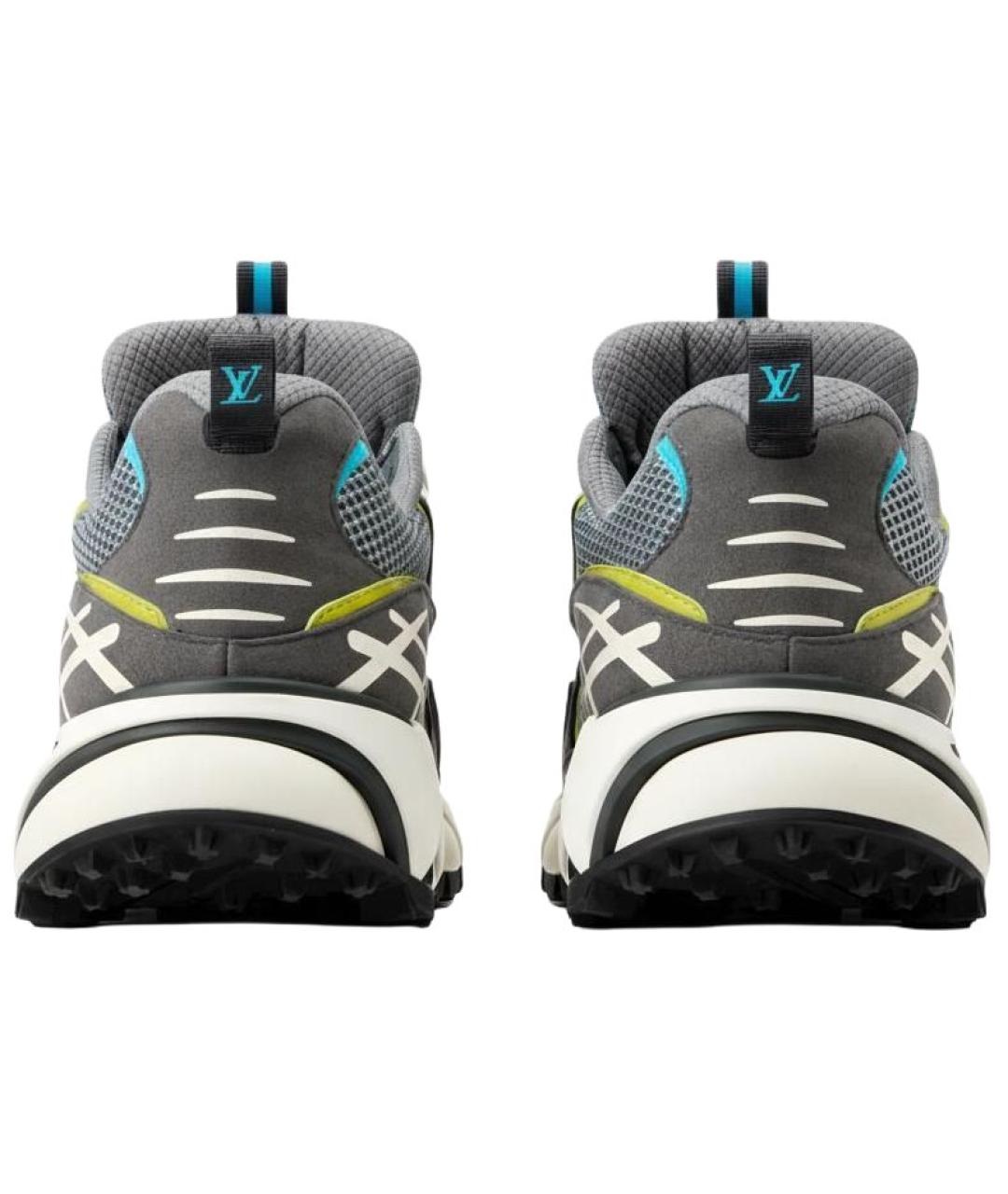 LOUIS VUITTON Серые низкие кроссовки / кеды, фото 5