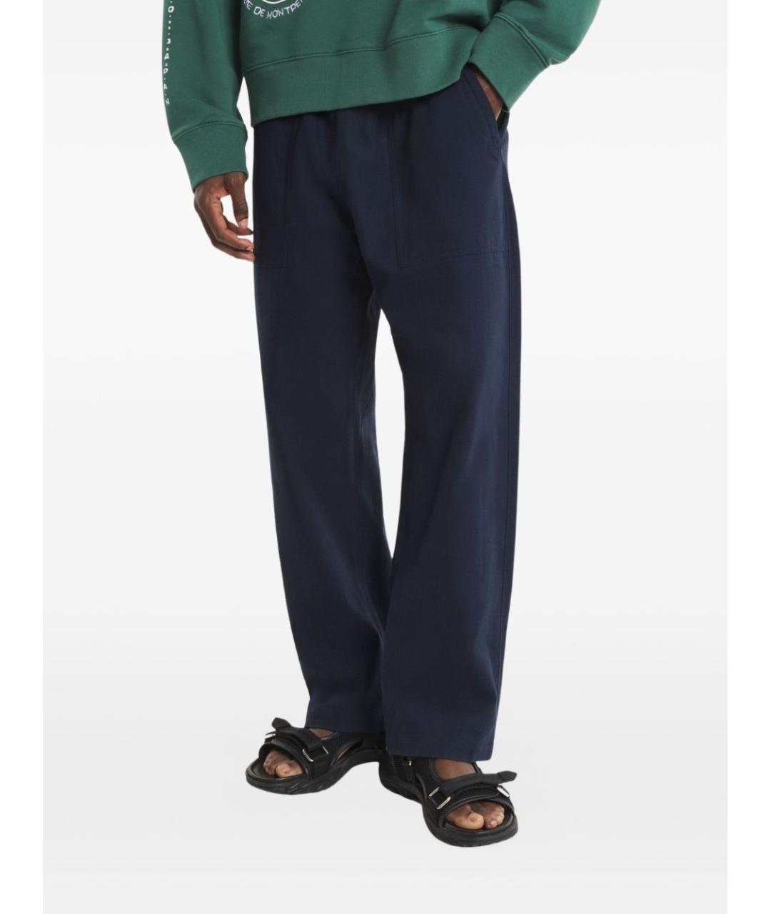 MAISON KITSUNE Синие повседневные брюки, фото 3