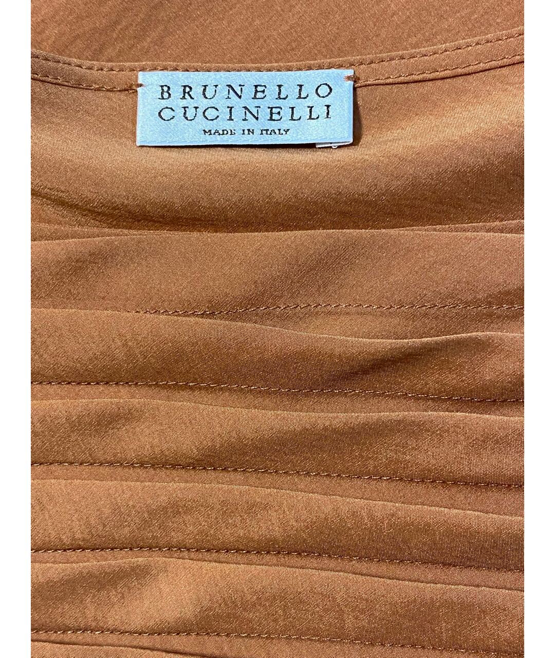 BRUNELLO CUCINELLI Коралловая шелковая рубашка, фото 3