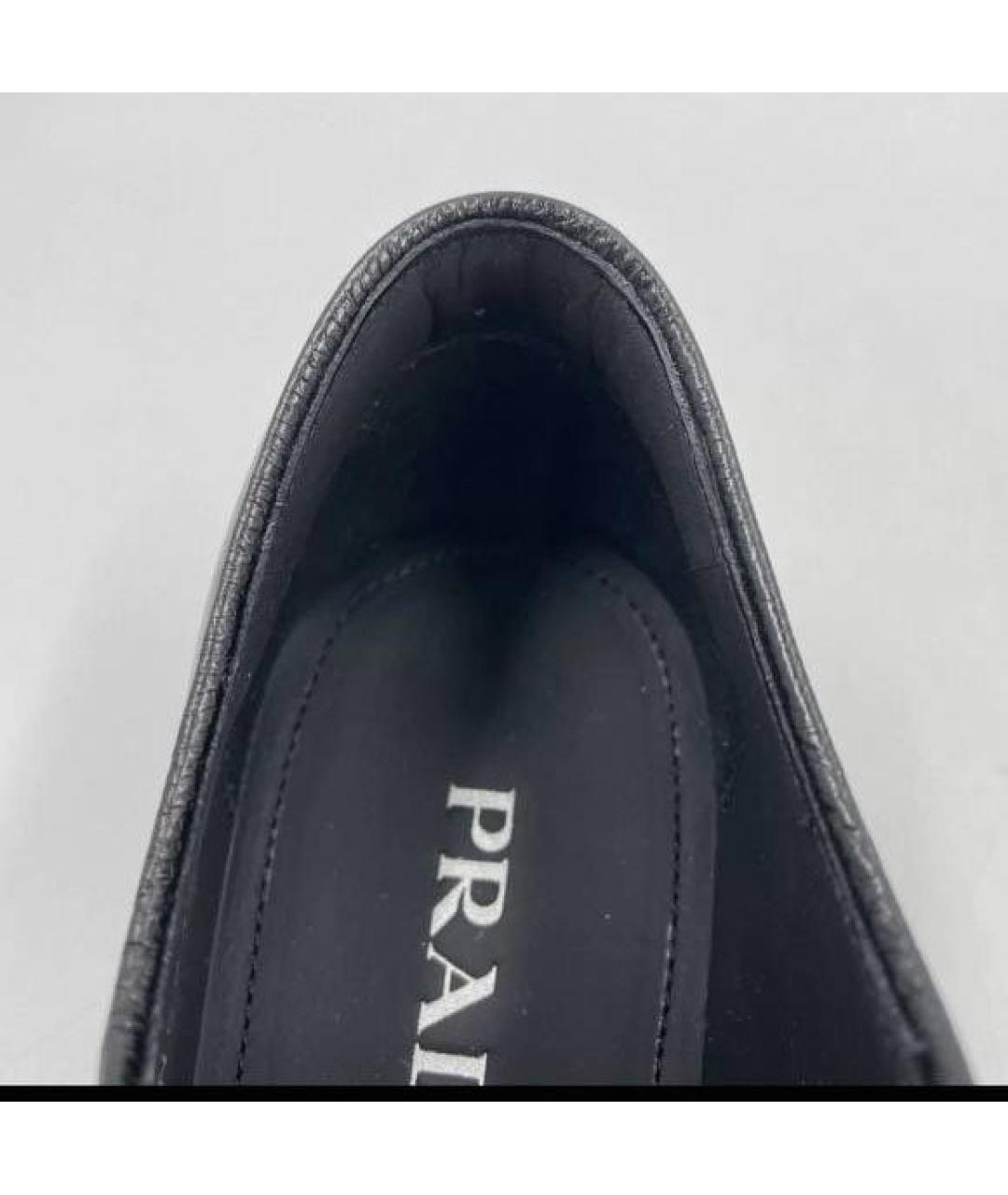 PRADA Черные кожаные ботильоны, фото 3