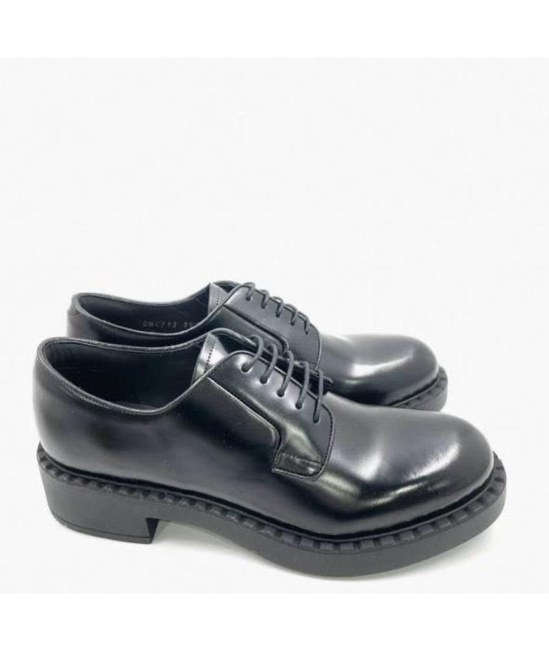 PRADA Черные кожаные ботильоны, фото 5