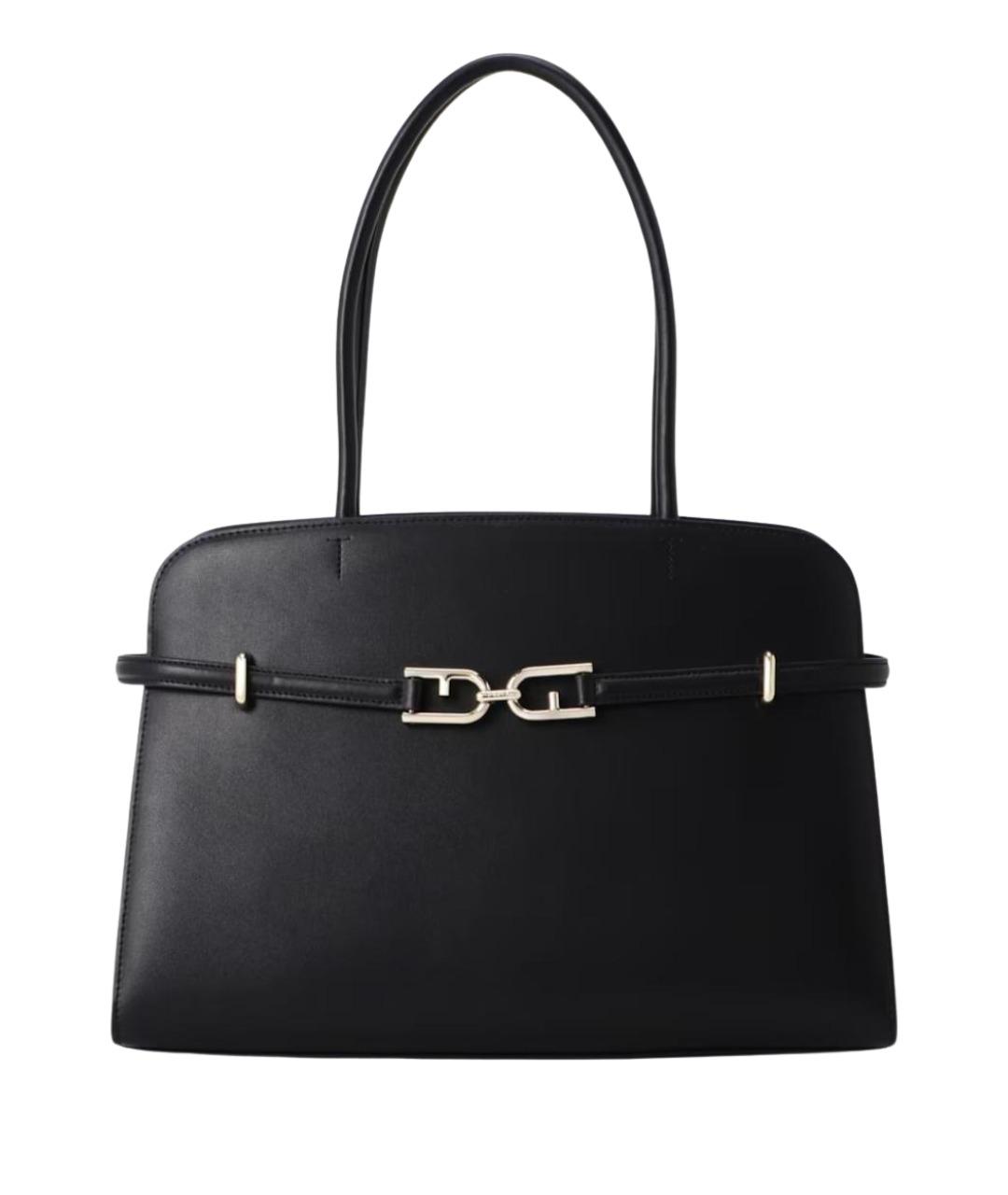 FURLA Черная кожаная сумка тоут, фото 1