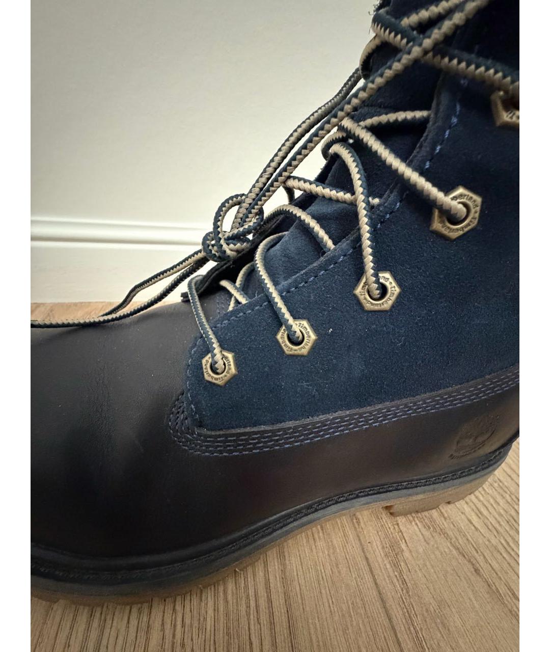 TIMBERLAND Темно-синие кожаные ботинки, фото 6