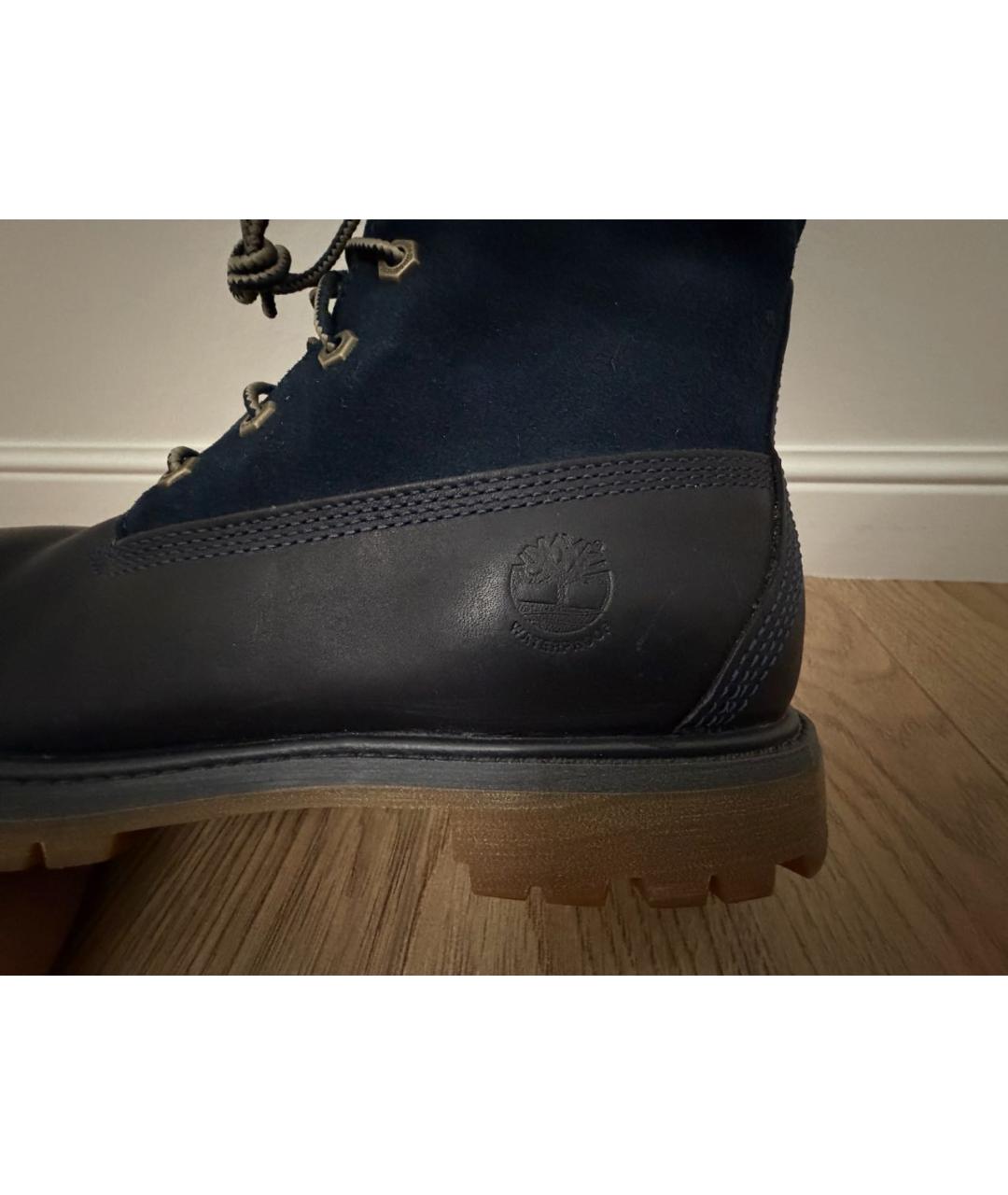 TIMBERLAND Темно-синие кожаные ботинки, фото 4