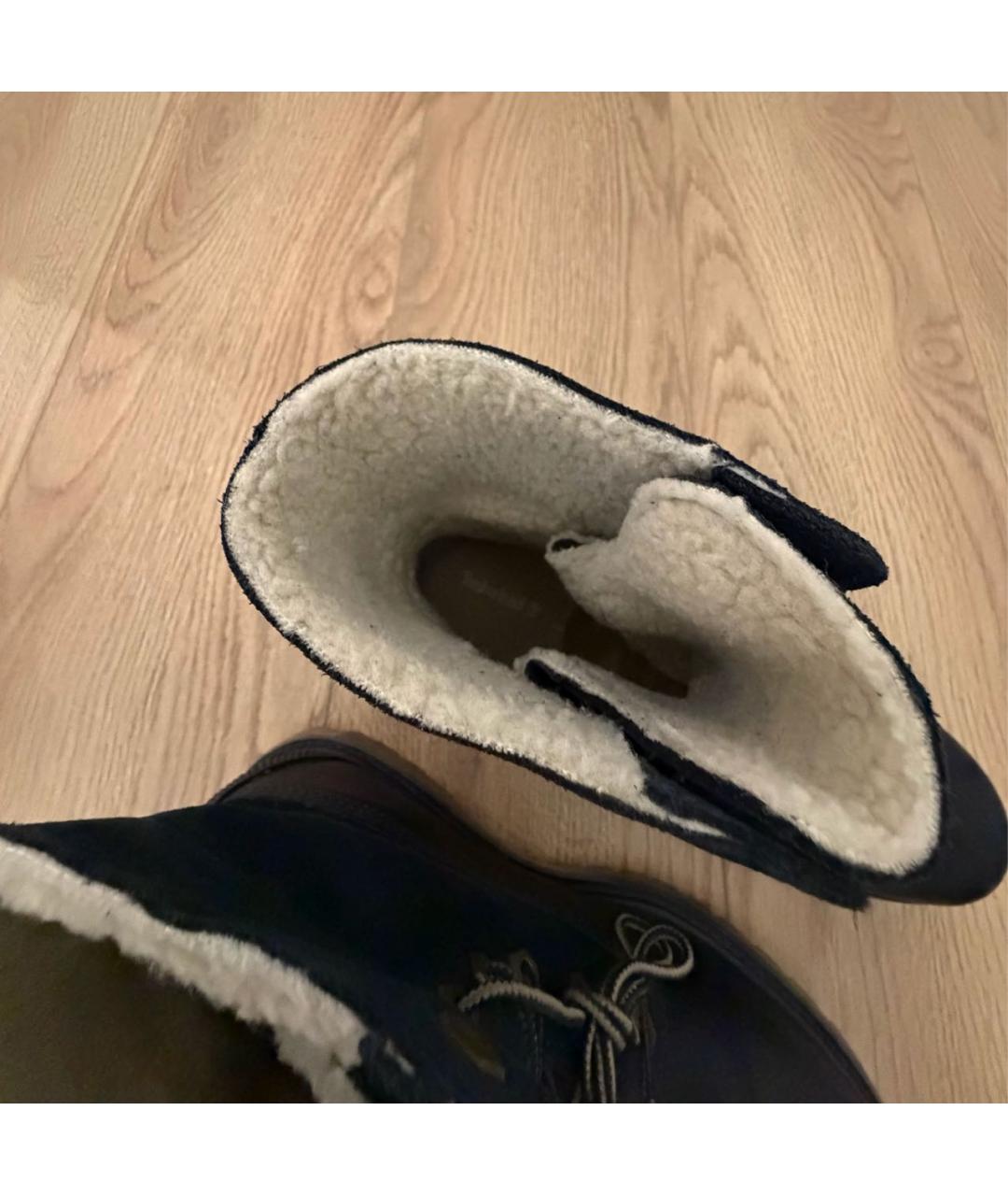 TIMBERLAND Темно-синие кожаные ботинки, фото 3