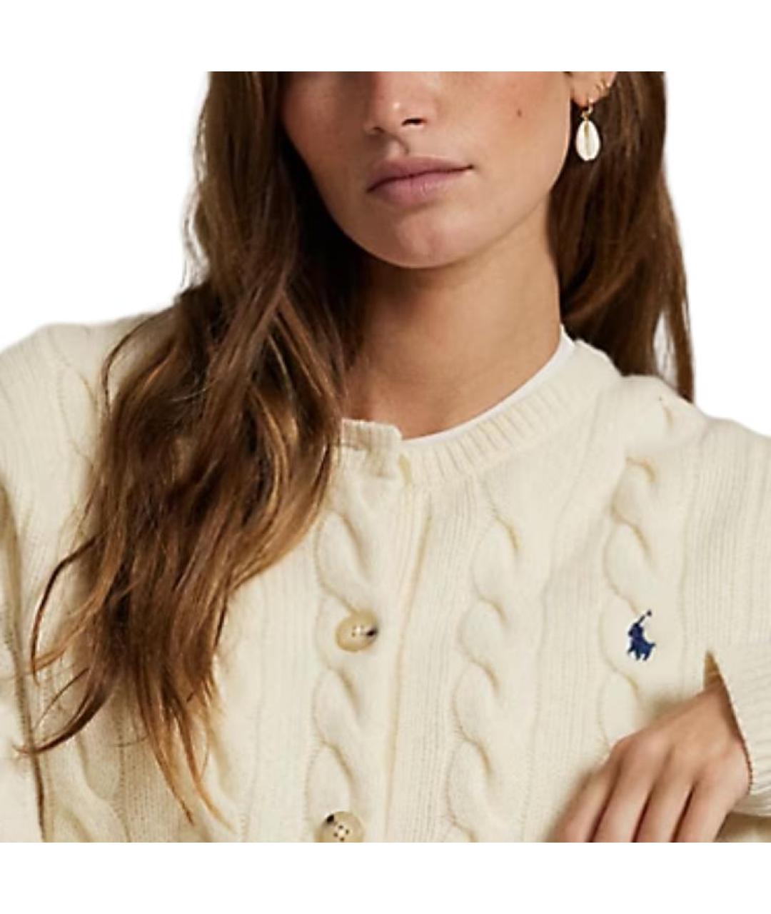 POLO RALPH LAUREN Белый кардиган, фото 5