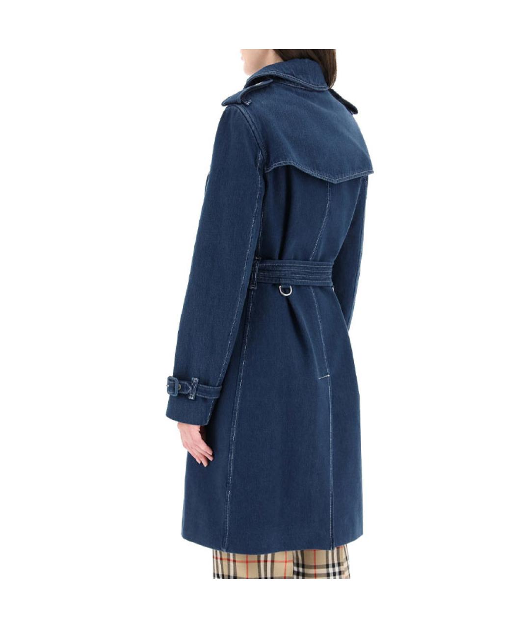 BURBERRY Синий тренч/плащ, фото 3