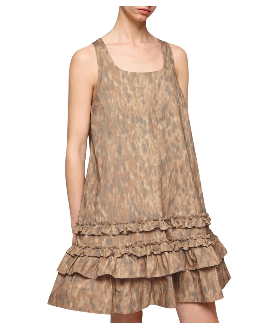 GANNI Мульти хлопковое повседневное платье, фото 4