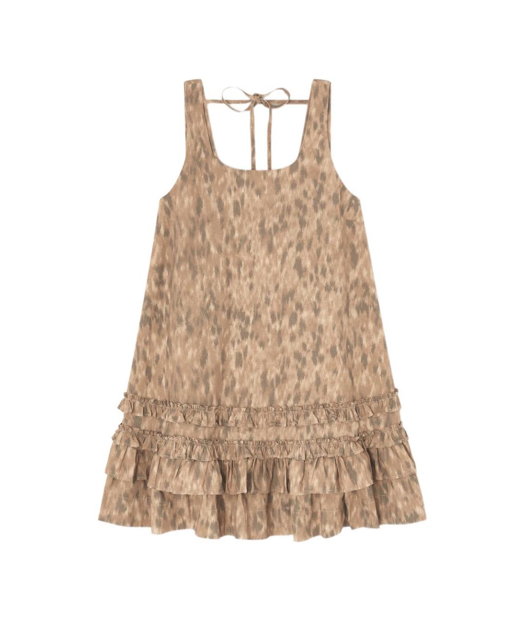 GANNI Мульти хлопковое повседневное платье, фото 1