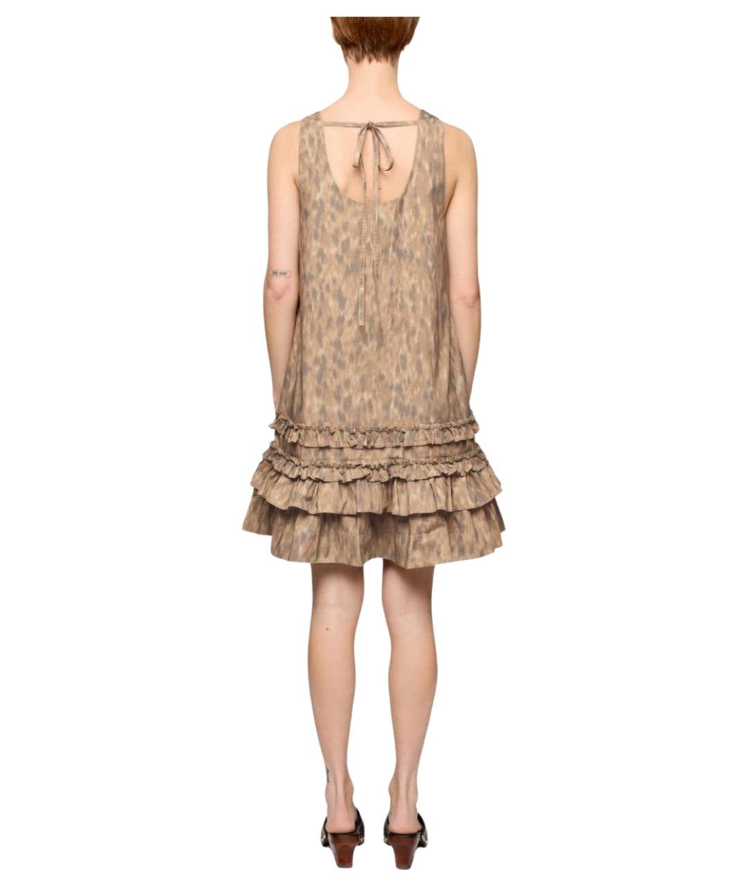 GANNI Мульти хлопковое повседневное платье, фото 3