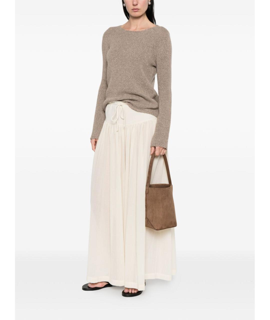 THE ROW Бежевый кашемировый джемпер / свитер, фото 4