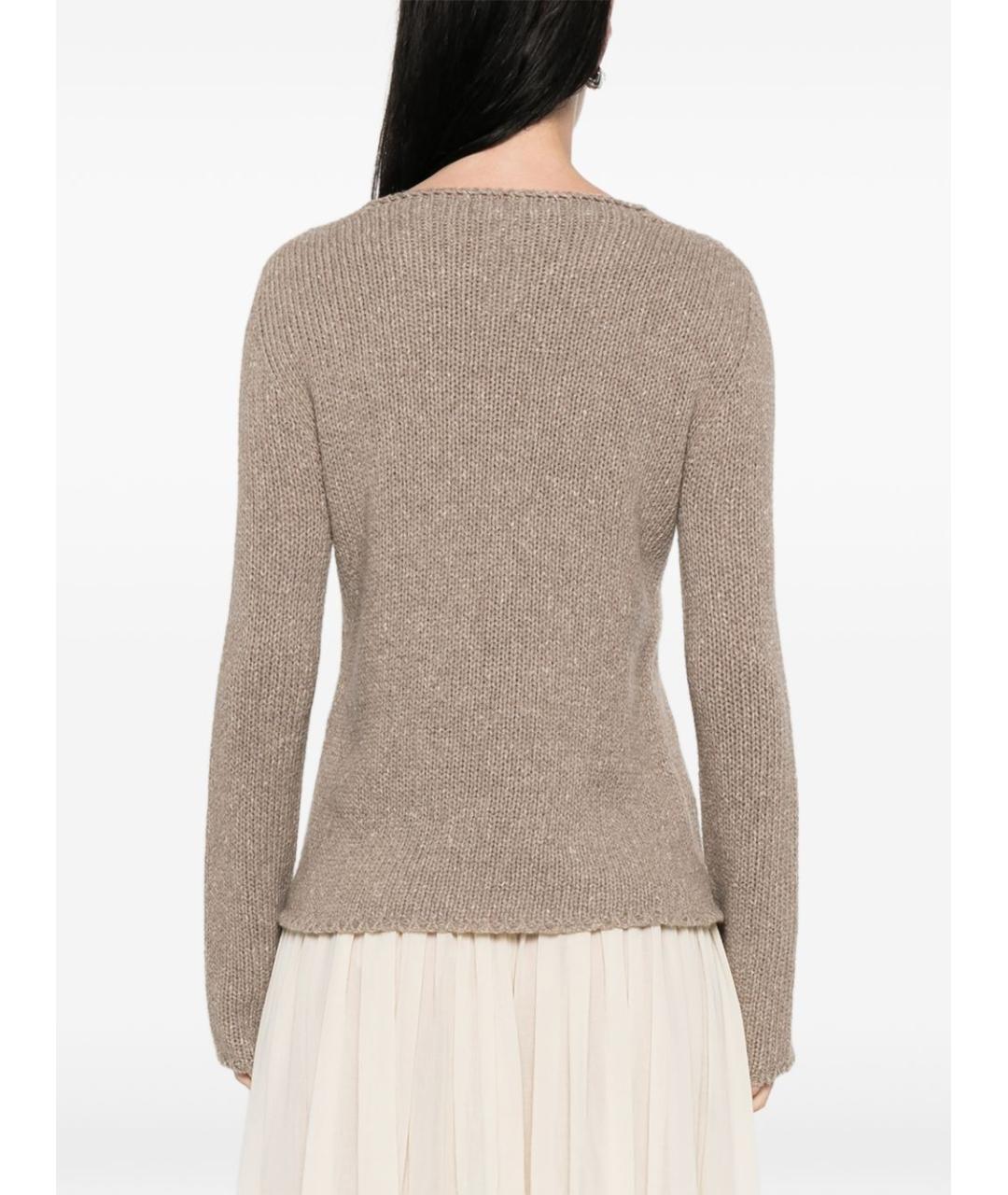 THE ROW Бежевый кашемировый джемпер / свитер, фото 5