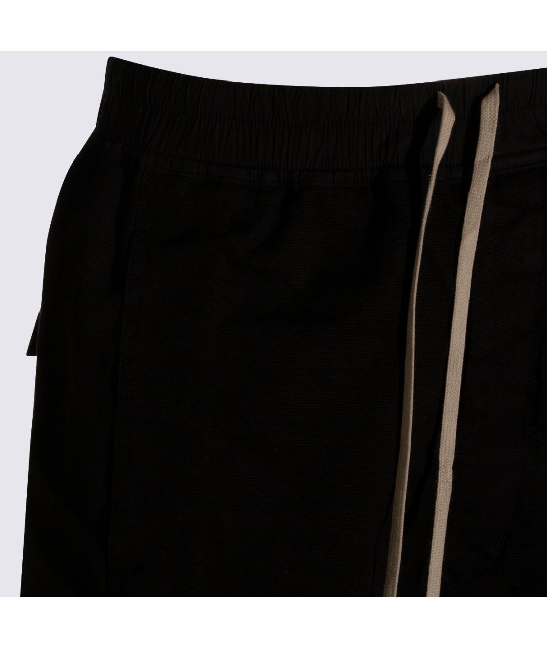 RICK OWENS DRKSHDW Черные хлопковые шорты, фото 3