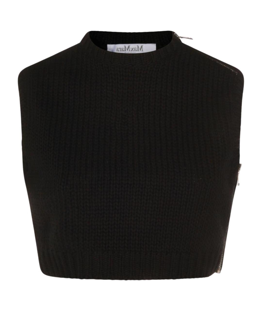 MAX MARA Черная хлопковая майка, фото 1