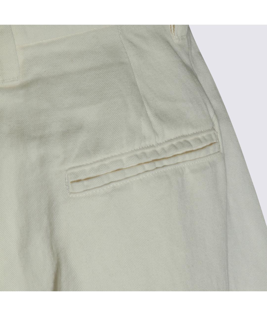 'S MAX MARA Белые хлопковые шорты, фото 4