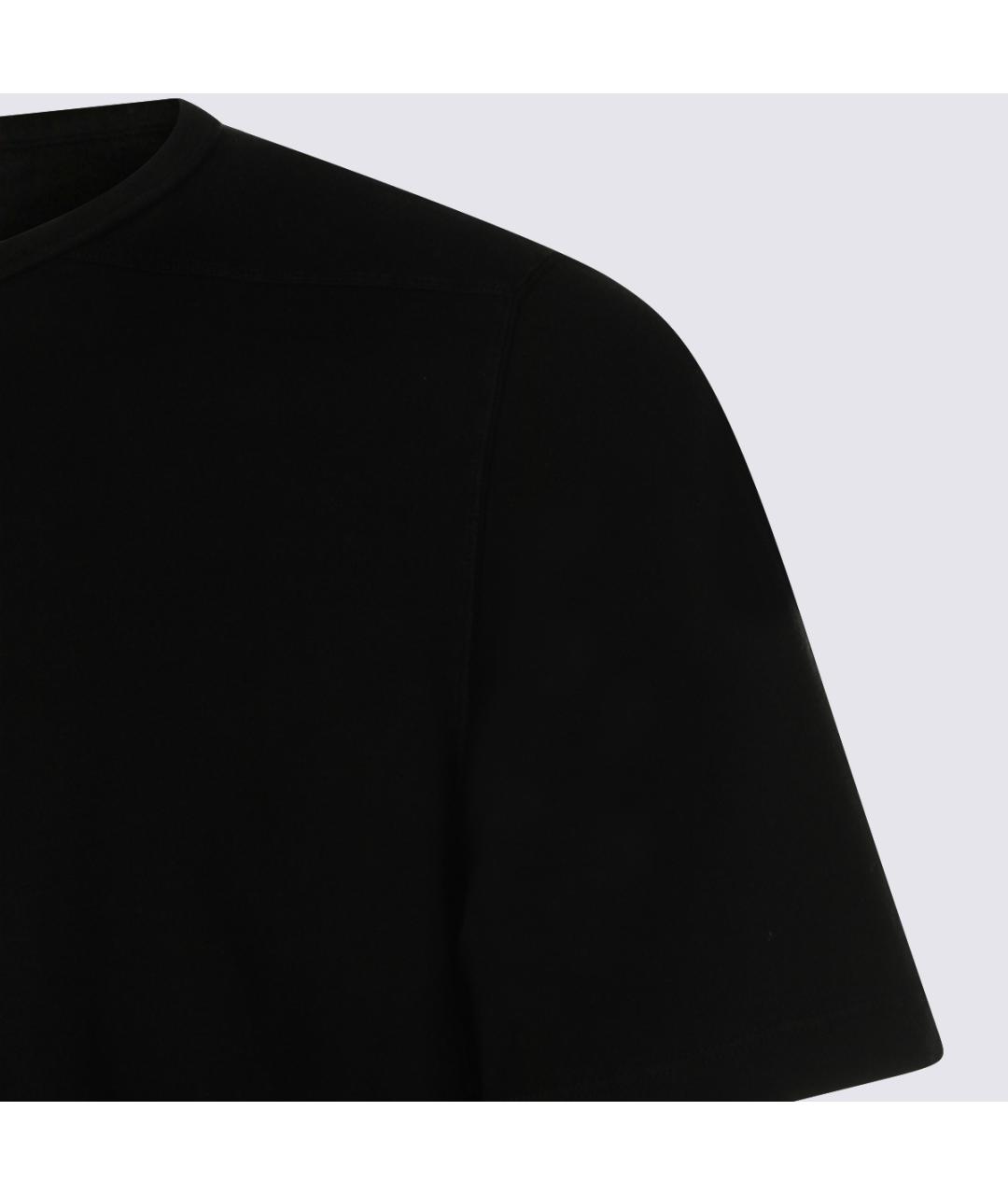 RICK OWENS DRKSHDW Черная хлопковая футболка, фото 4