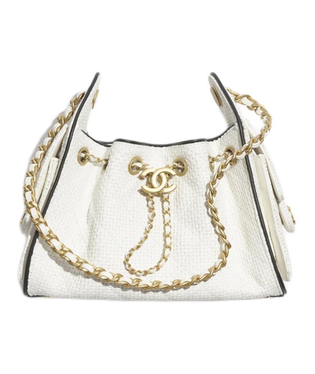 CHANEL Белая сумка через плечо, фото 2