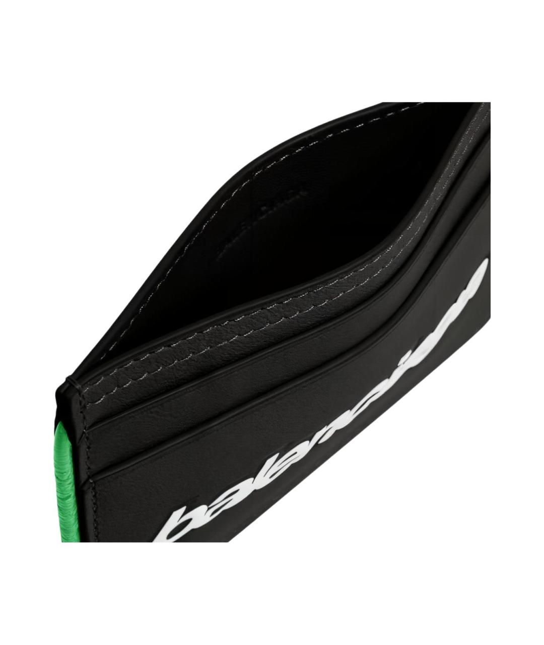 BALENCIAGA Черный кожаный кардхолдер, фото 5