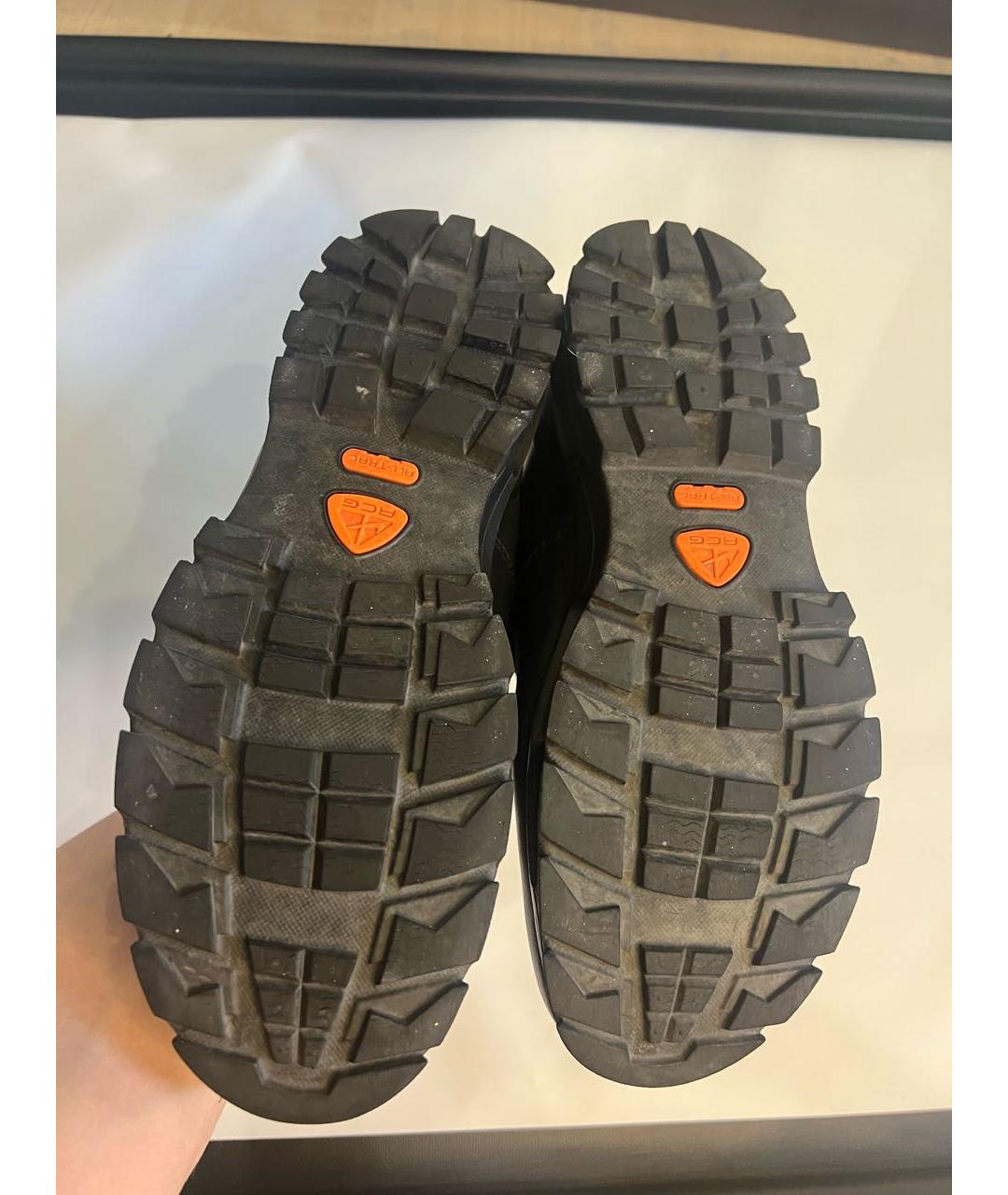 NIKE ACG Черные кожаные низкие кроссовки / кеды, фото 5