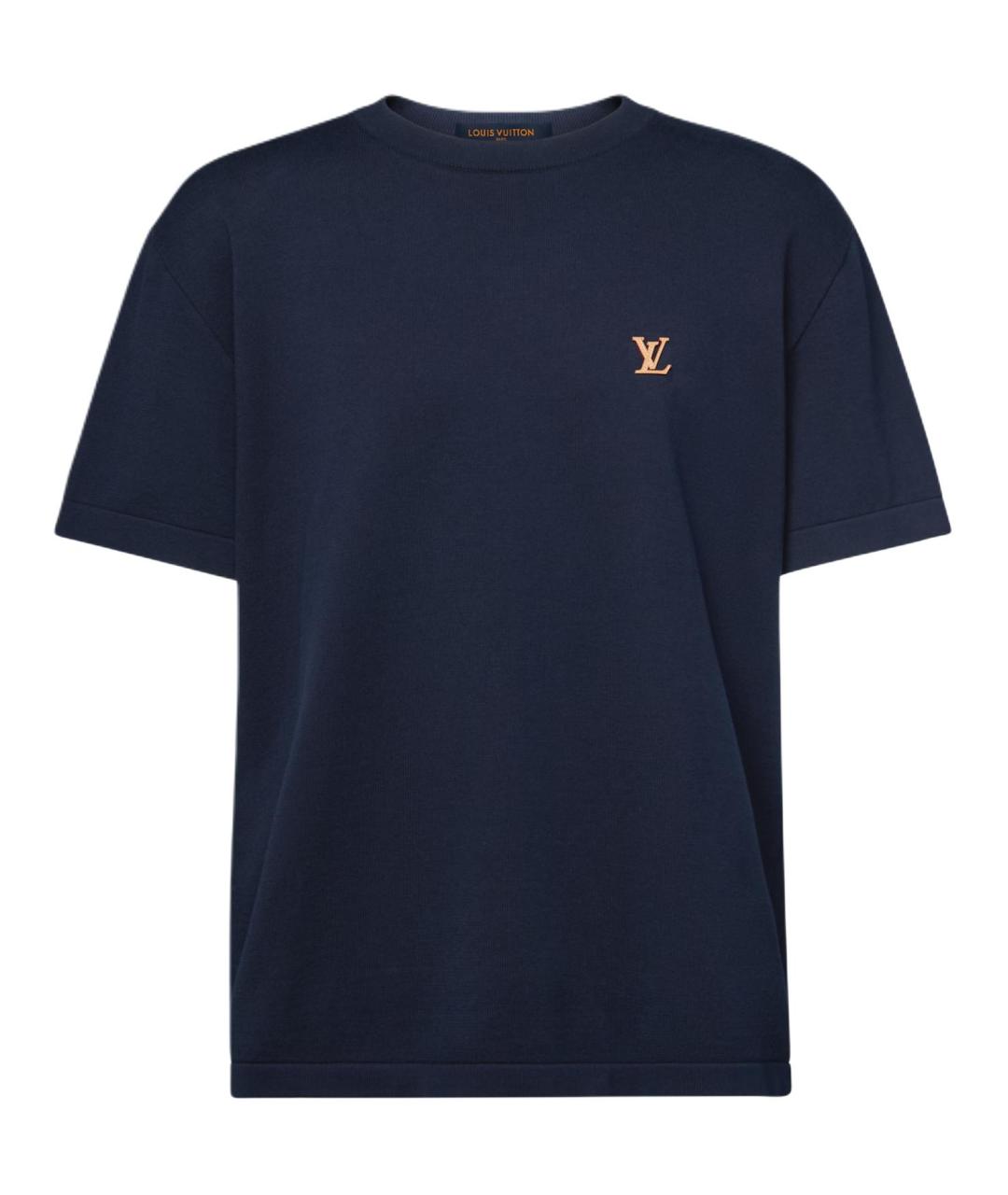 LOUIS VUITTON Темно-синяя футболка, фото 1