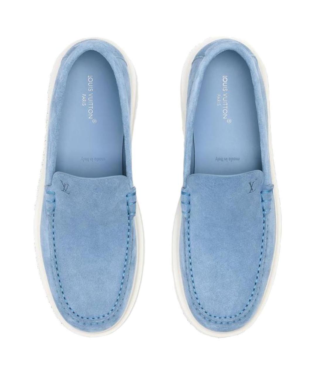 LOUIS VUITTON Синие слипоны, фото 4