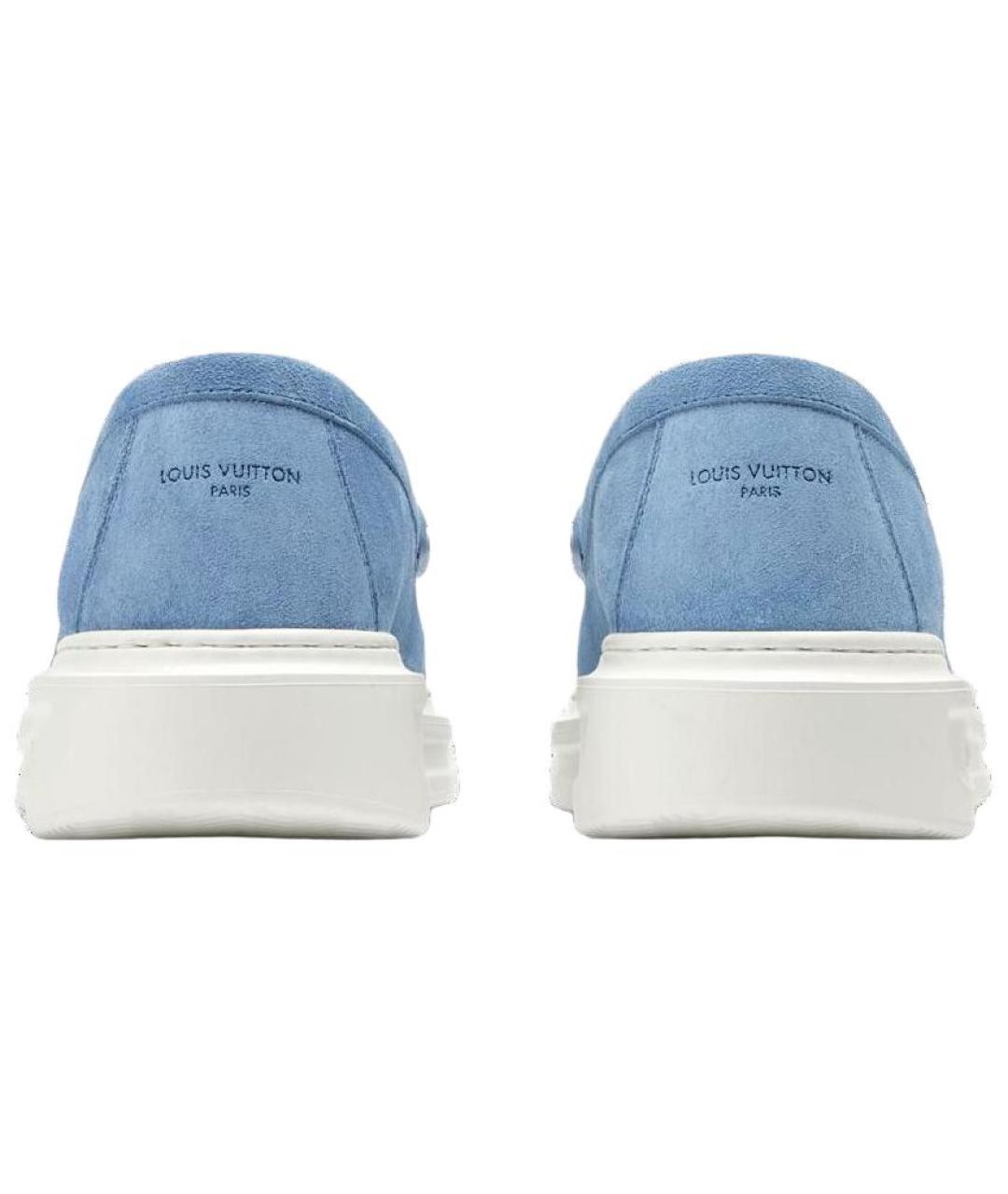 LOUIS VUITTON Синие слипоны, фото 5
