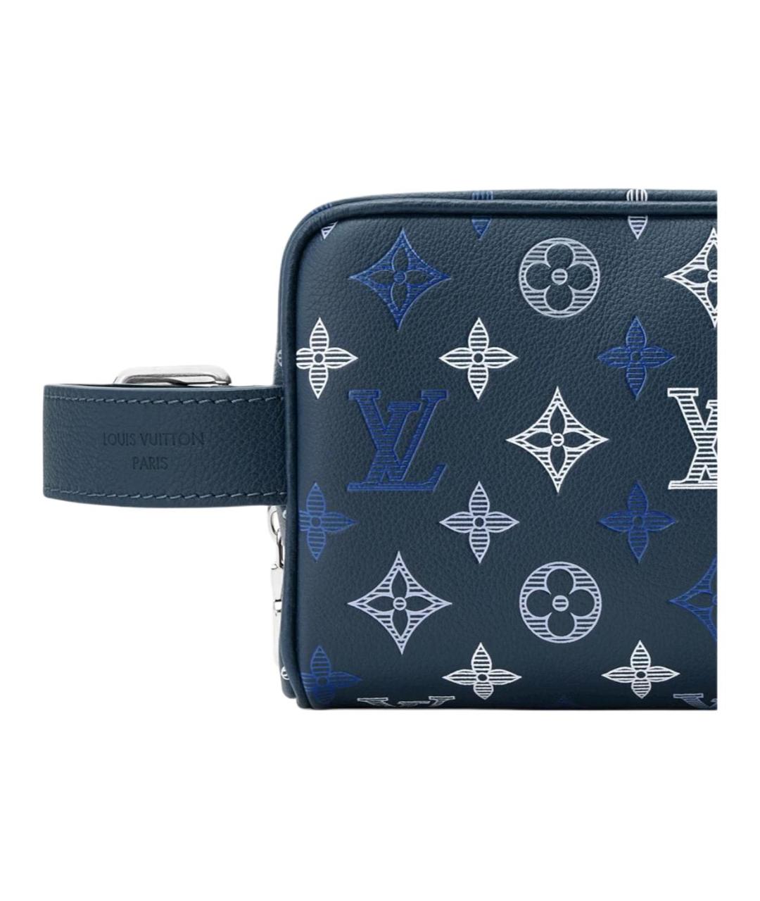 LOUIS VUITTON Синяя косметичка, фото 5