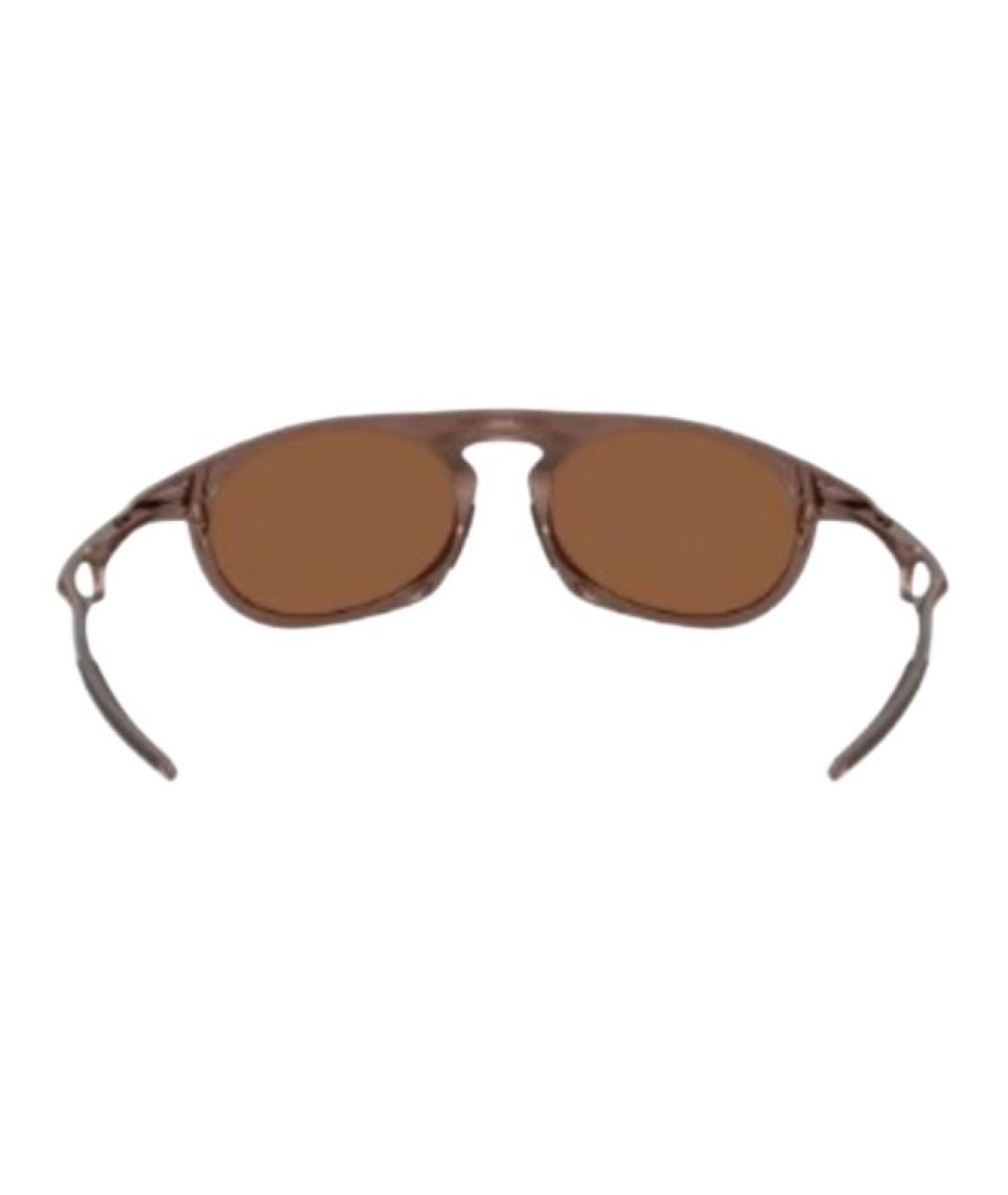 OAKLEY Коричневые металлические солнцезащитные очки, фото 3